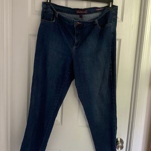 Women blue jeans